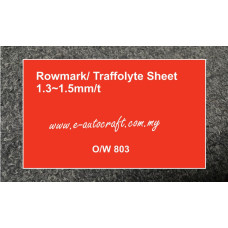 Rowmark/ Traffolyte Sheet<BR>Orange/White_O/W (803)